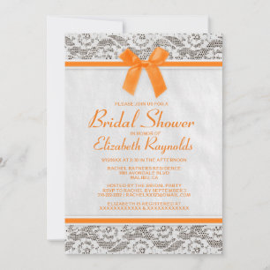 Invitations de douches nuptiales de dentelle de ca