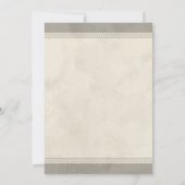 Invitations de douches nuptiales de fer Cross (Dos)