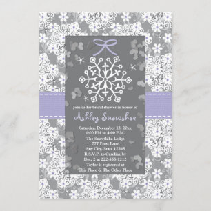 Invitations de douches nuptiales de Flèche-Neige p