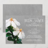 Invitations de douches nuptiales de Gardenias (Devant / Derrière)