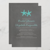 Invitations de douches nuptiales de la plage de la (Devant / Derrière)