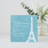 Invitations de douches nuptiales de la tour Eiffel (Debout devant)