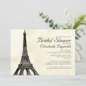 Invitations de douches nuptiales de la Tour Eiffel (Debout devant)