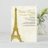 Invitations de douches nuptiales de la Tour Eiffel (Debout devant)