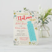 Invitations de douches nuptiales de la tour italie (Debout devant)