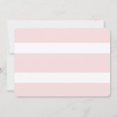 Invitations de douches nuptiales de lingerie rose  (Dos)