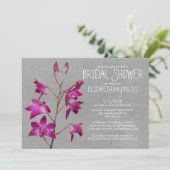 Invitations de douches nuptiales de l'orchidée Den (Debout devant)