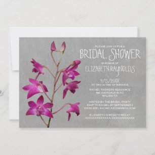 Invitations de douches nuptiales de l'orchidée Den