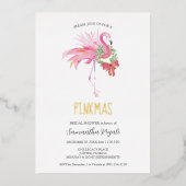 Invitations de douches nuptiales de Noël tropical (Recto)