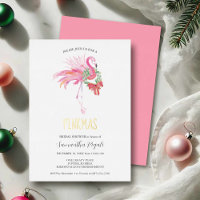 Invitations de douches nuptiales de Noël tropical