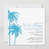 Invitations de douches nuptiales de Palm Tree Beac (Devant)