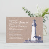 Invitations de douches nuptiales de phare (Debout devant)