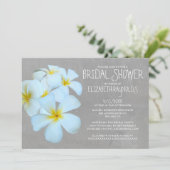 Invitations de douches nuptiales de Plumeria (Debout devant)