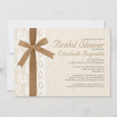 Invitations de douches nuptiales de race et de den (Devant)