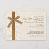 Invitations de douches nuptiales de race et de den (Devant / Derrière)