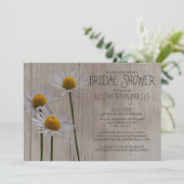 Invitations de douches nuptiales de Rustic Daisers (Debout devant)