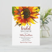 Invitations de douches nuptiales de tournesol, (Debout devant)