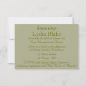 Invitations de douches nuptiales de tournesol inté (Dos)