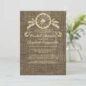 Invitations de douches nuptiales de Wagon Wheel Vi (Debout devant)