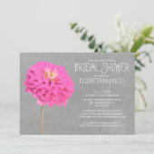 Invitations de douches nuptiales de Zinnias (Debout devant)