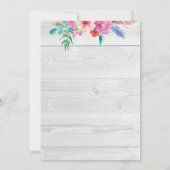 Invitations de douches nuptiales Deer Antlers (Dos)