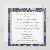 Invitations de douches nuptiales Denim & Leather d (Dos)
