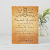 Invitations de douches nuptiales des anneaux d'arb (Debout devant)