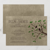 Invitations de douches nuptiales des branches d'ar (Devant / Derrière)