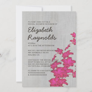 Invitations de douches nuptiales des Gladiolas Vin