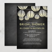 Invitations de douches nuptiales des lanternes (Devant / Derrière)