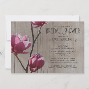 Invitations de douches nuptiales des Magnolias rus