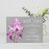 Invitations de douches nuptiales des orchidées (Debout devant)