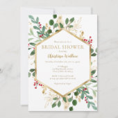 Invitations de douches nuptiales d'hiver (Devant)