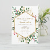Invitations de douches nuptiales d'hiver (Debout devant)