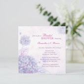 Invitations de douches nuptiales d'Hydrangea (Debout devant)