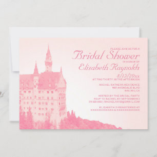 Invitations de douches nuptiales du château de Fai