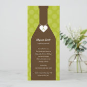 Invitations de douches nuptiales en bouteille de v (Debout devant)