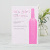 Invitations de douches nuptiales en bouteilles de  (Debout devant)