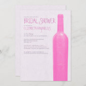 Invitations de douches nuptiales en bouteilles de  (Devant / Derrière)