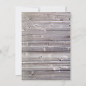 Invitations de douches nuptiales en dentelle de bo (Dos)