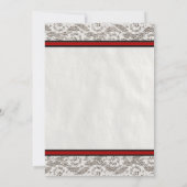 Invitations de douches nuptiales en dentelle noire (Dos)