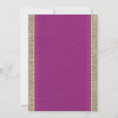 Invitations de douches nuptiales en dentelle Vinta (Dos)