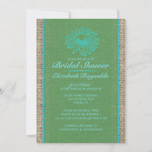 Invitations de douches nuptiales en dentelle Vinta