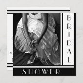 Invitations de douches nuptiales en texte personna (Devant / Derrière)