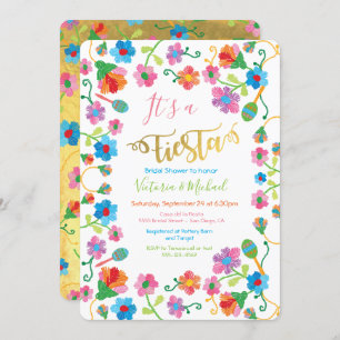 Invitations de douches nuptiales Fiesta mexicaines