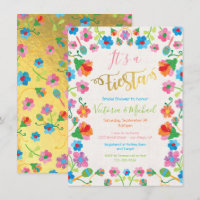 Invitations de douches nuptiales Fiesta mexicaines