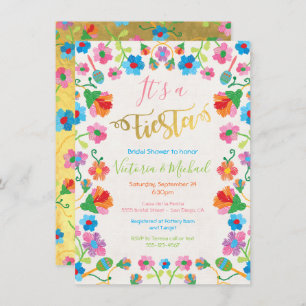 Invitations de douches nuptiales Fiesta mexicaines