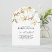 Invitations de douches nuptiales florales (Debout devant)