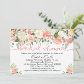 Invitations de douches nuptiales florales (Debout devant)