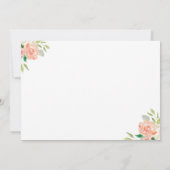 Invitations de douches nuptiales florales (Dos)